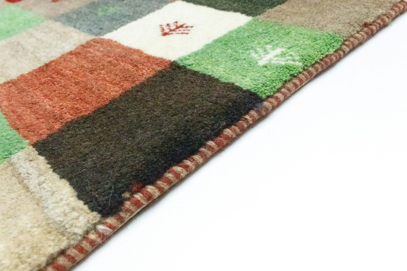 Persisk Gabbeh Mattan 134x100cm - Perserteppich Wollteppich