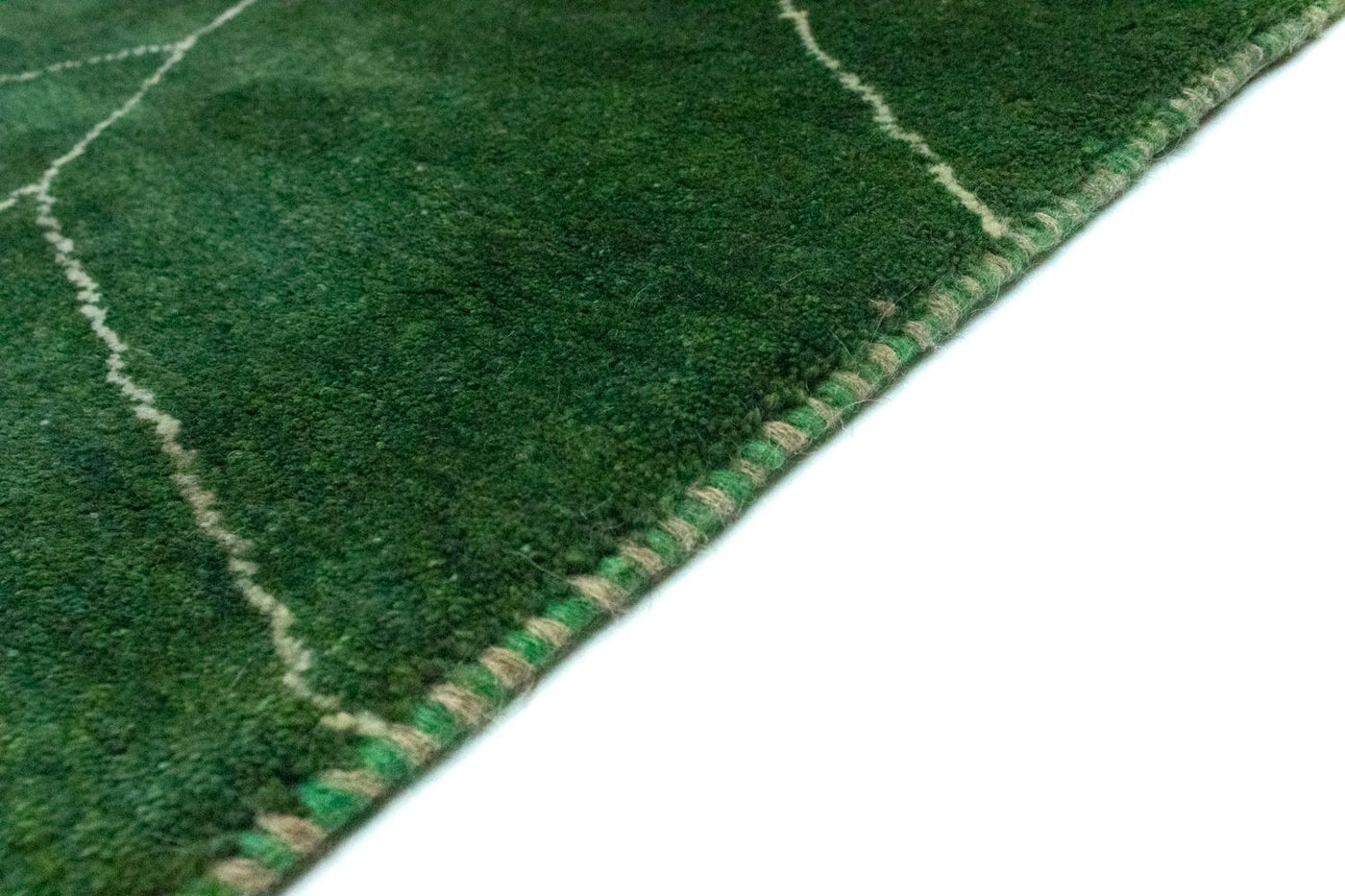 Gabbeh-matta - persisk - 143 x 100 cm - grön
