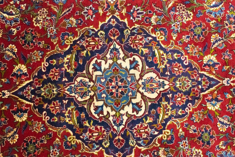 Persiska mattor - Keshan - 350 x 245 cm - röd
