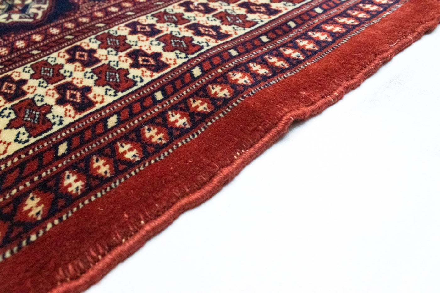 Turkaman-matta - 186 x 139 cm - röd