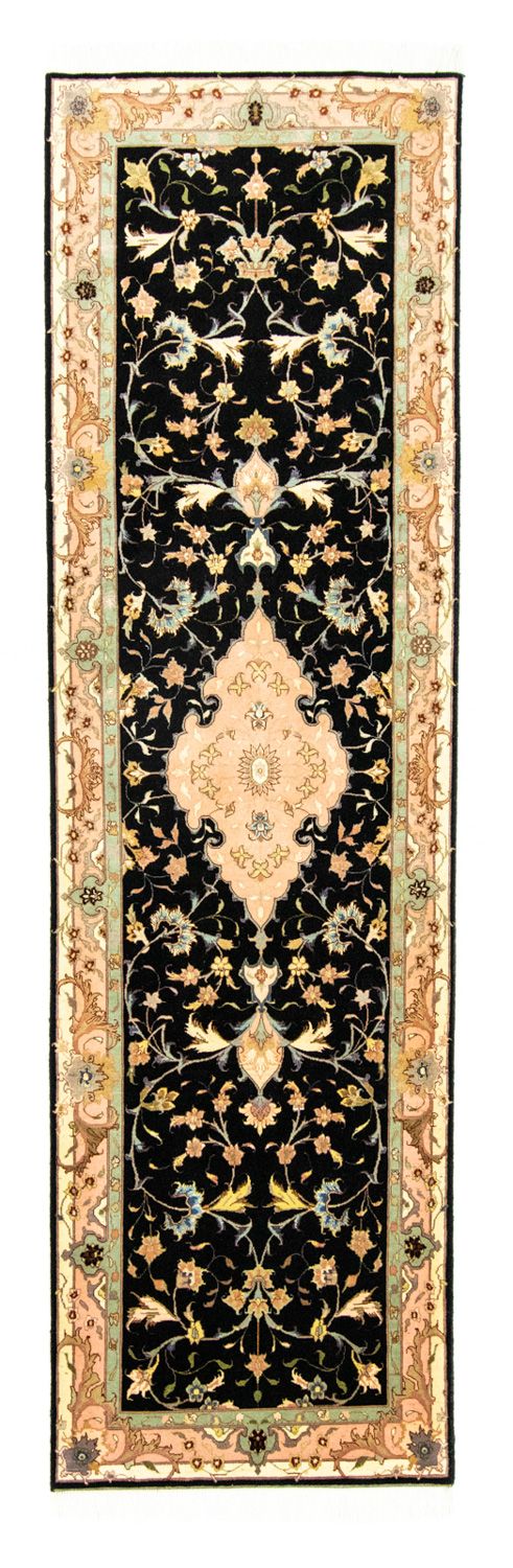 Runner Persisk matta - Tabriz - Royal - 294 x 85 cm - svart