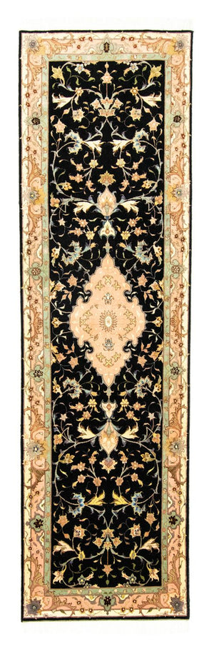 Runner Persisk matta - Tabriz - Royal - 294 x 85 cm - svart