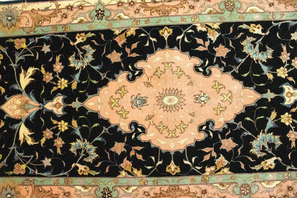 Runner Persisk matta - Tabriz - Royal - 294 x 85 cm - svart