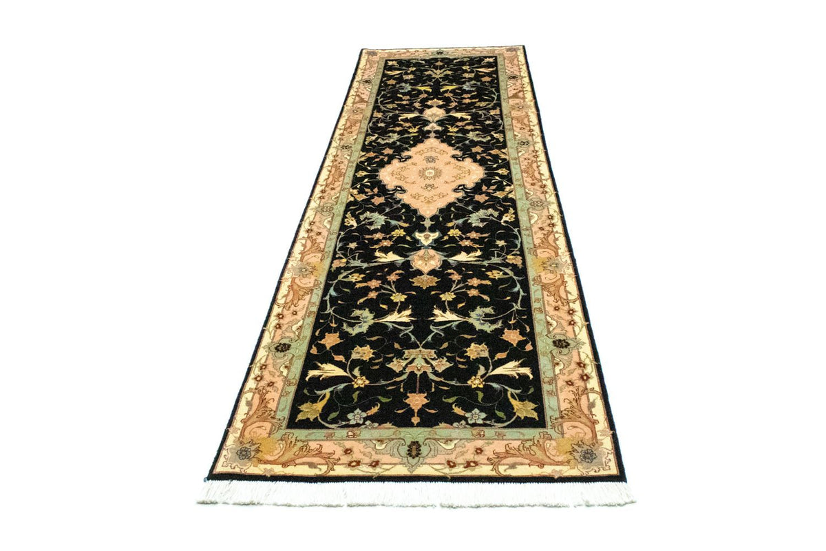 Runner Persisk matta - Tabriz - Royal - 294 x 85 cm - svart