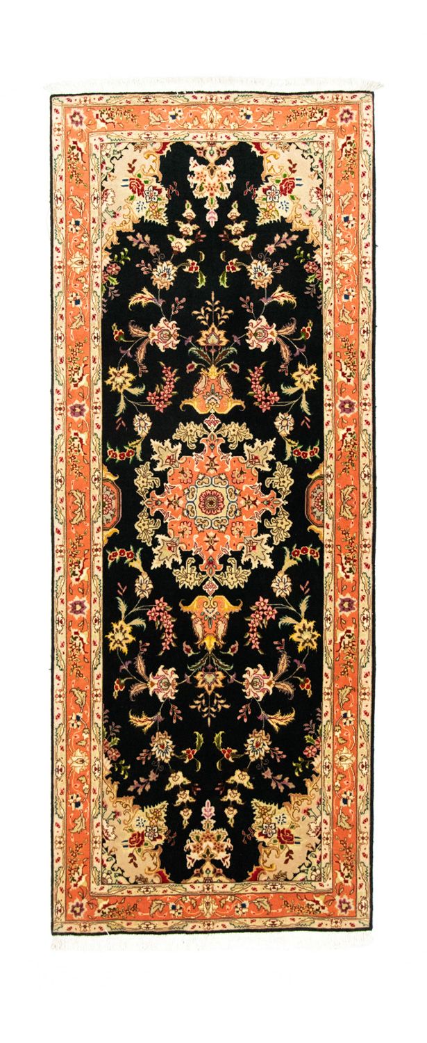 Runner Persisk matta - Tabriz - Royal - 215 x 83 cm - svart