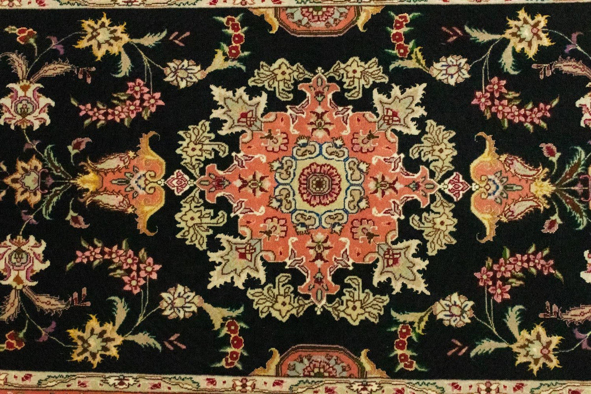 Runner Persisk matta - Tabriz - Royal - 215 x 83 cm - svart