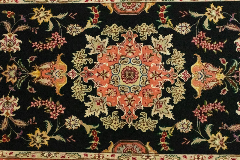 Runner Persisk matta - Tabriz - Royal - 215 x 83 cm - svart
