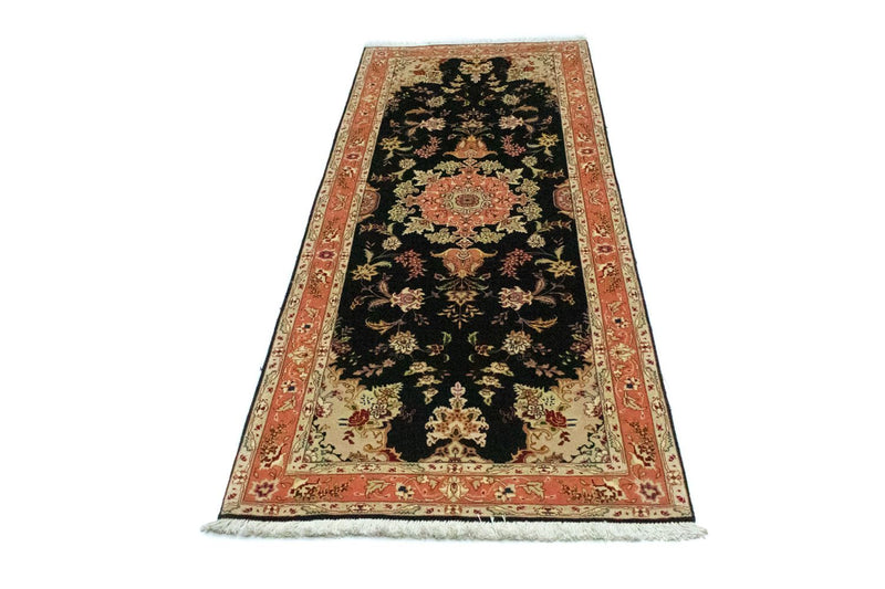 Runner Persisk matta - Tabriz - Royal - 215 x 83 cm - svart
