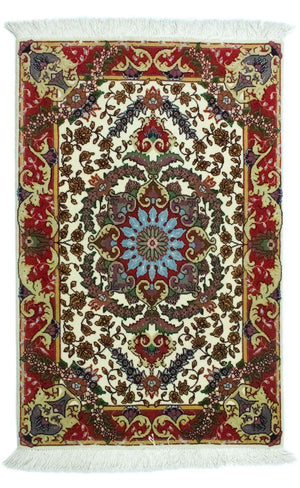 Persisk matta - Tabriz - 97 x 63 cm - beige