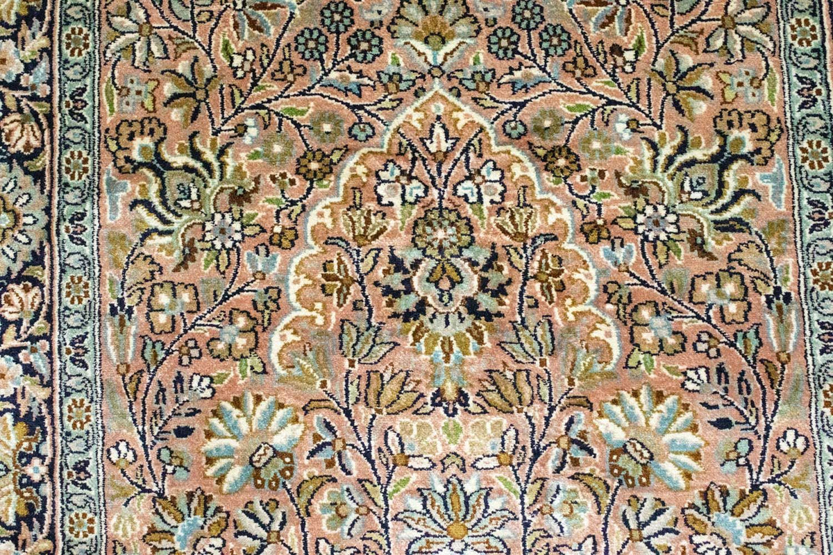 Runner Sidenmatta - Kashmir Silk - 278 x 77 cm - röd