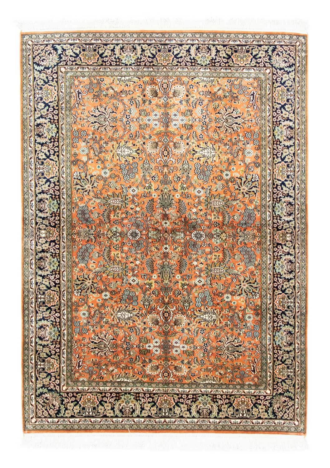Sidenmatta - Kashmir Silk - 181 x 130 cm - rost