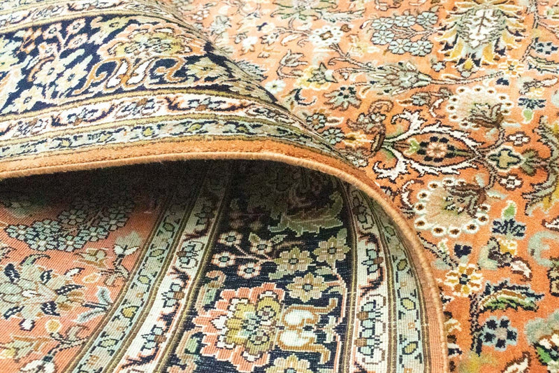 Sidenmatta - Kashmir Silk - 181 x 130 cm - rost