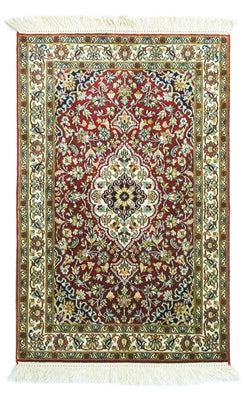 Sidenmatta - Kashmir Silk - 95 x 63 cm - röd