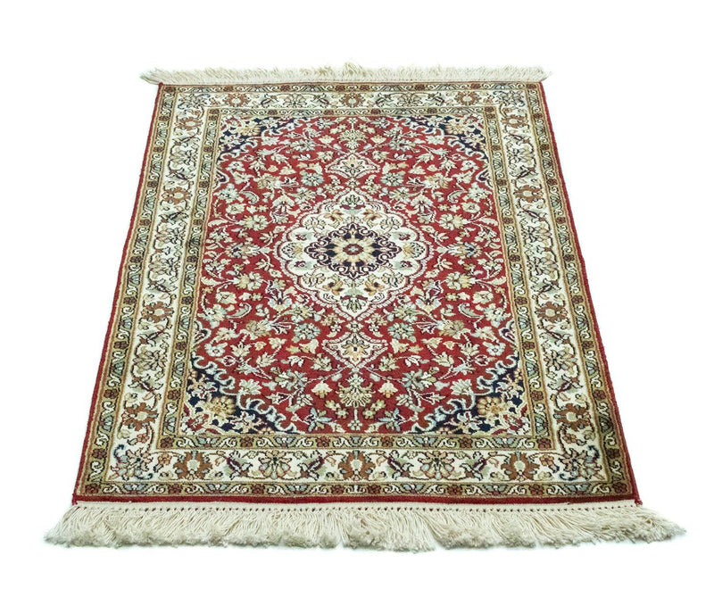 Sidenmatta - Kashmir Silk - 95 x 63 cm - röd