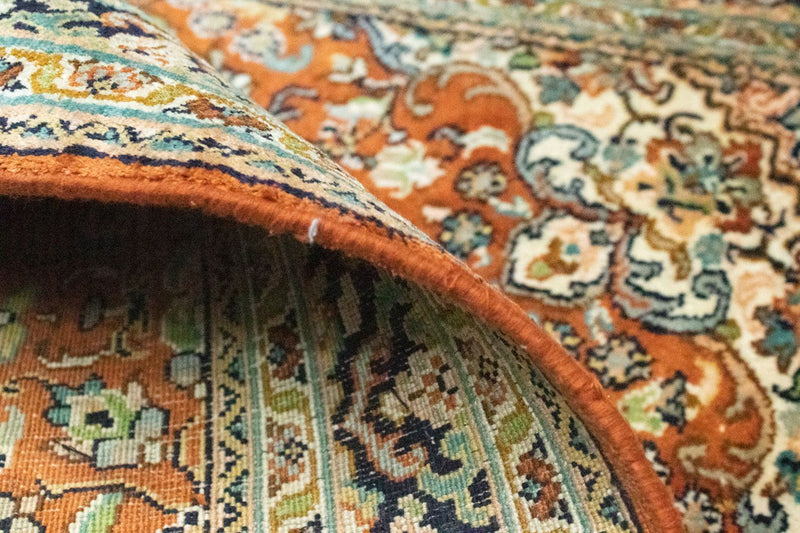 Sidenmatta - Kashmir Silk - 94 x 63 cm - rost