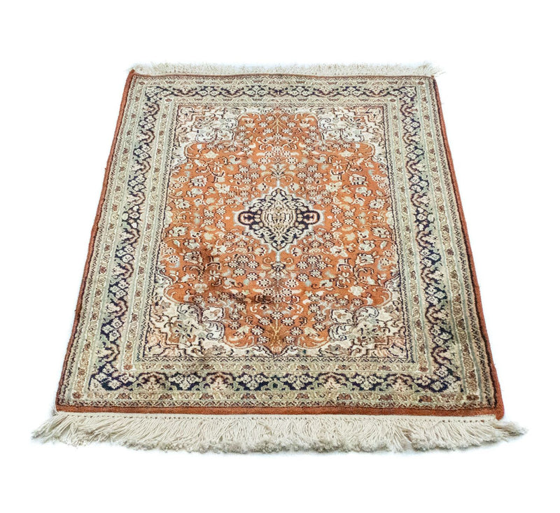 Sidenmatta - Kashmir Silk - 94 x 63 cm - rost