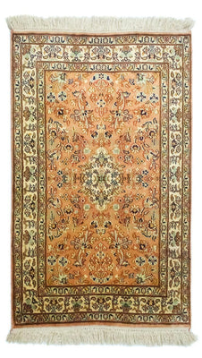 Sidenmatta - Kashmir Silk - 95 x 61 cm - rost