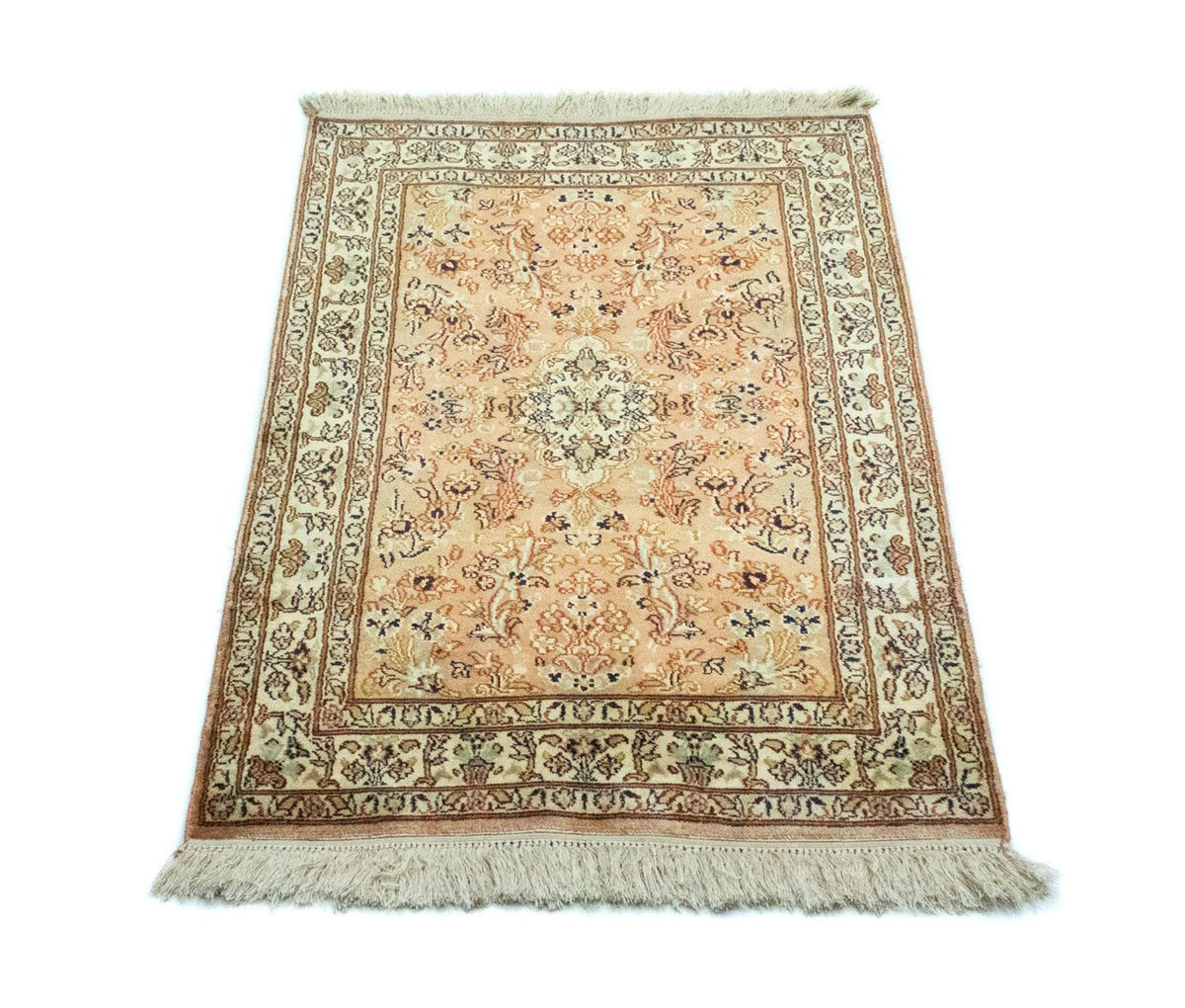 Sidenmatta - Kashmir Silk - 95 x 61 cm - rost
