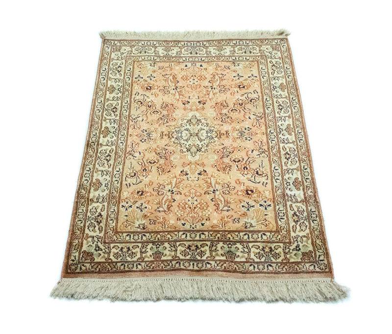 Sidenmatta - Kashmir Silk - 95 x 61 cm - rost