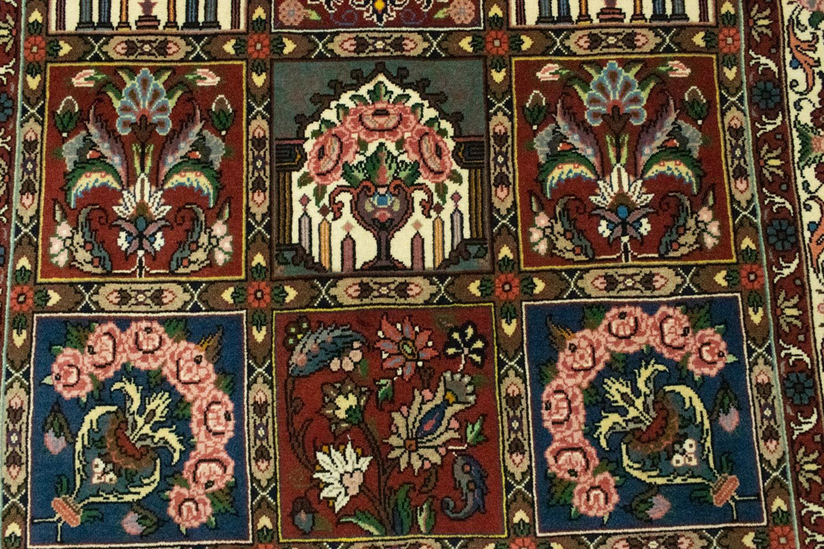 Persisk matta - Bijar - 205 x 139 cm - röd