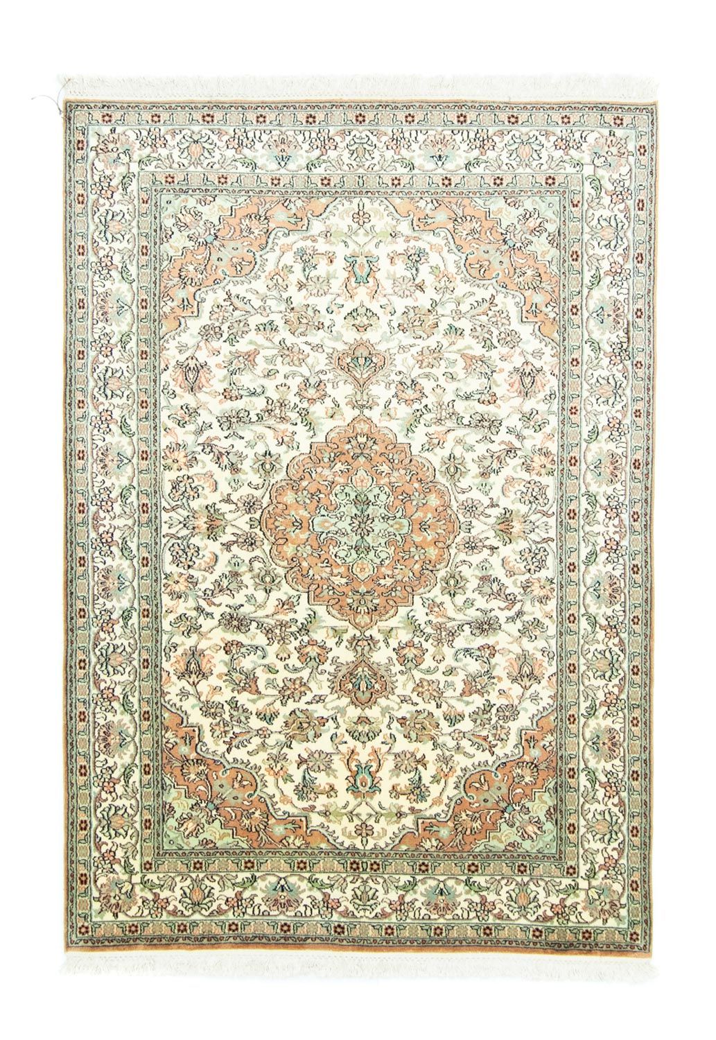 Sidenmatta - Kashmir Silk - 183 x 129 cm - beige