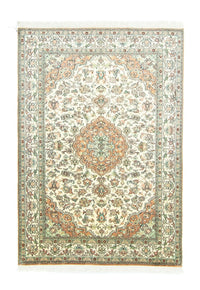 Sidenmatta - Kashmir Silk - 183 x 129 cm - beige