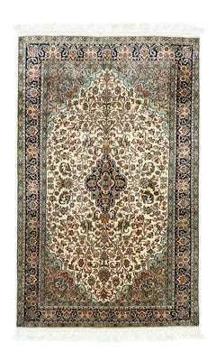 Sidenmatta - Kashmir Silk - 150 x 95 cm - beige