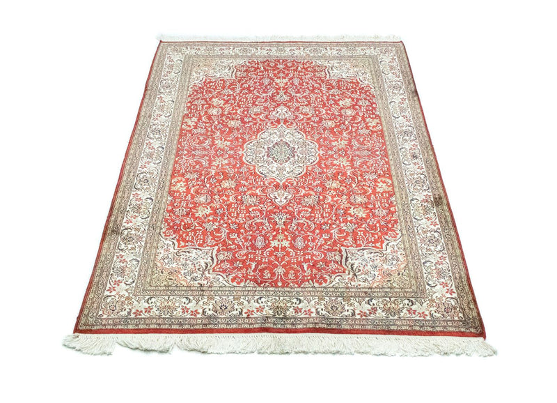 Sidenmatta - Kashmir Silk - 159 x 100 cm - röd