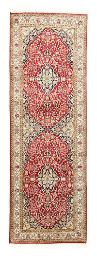 Runner Sidenmatta - Kashmir Silk - 237 x 80 cm - röd