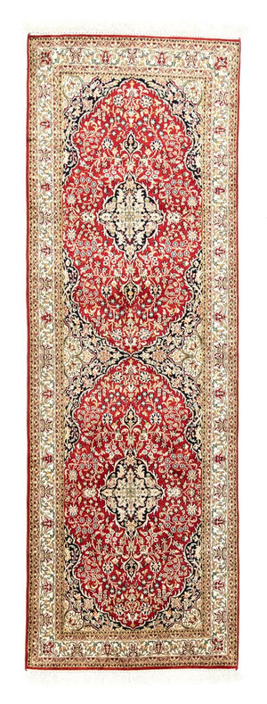 Runner Sidenmatta - Kashmir Silk - 237 x 80 cm - röd