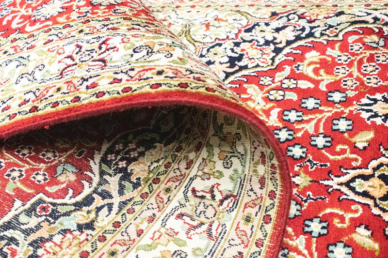 Runner Sidenmatta - Kashmir Silk - 237 x 80 cm - röd