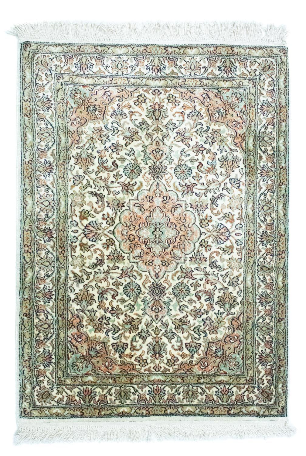 Sidenmatta - Kashmir Silk - 90 x 66 cm - beige