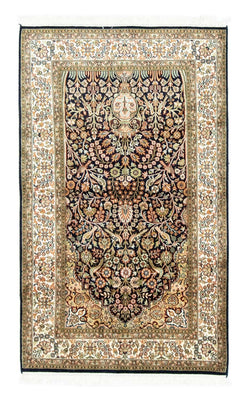 Sidenmatta - Kashmir Silk - 156 x 95 cm - blå