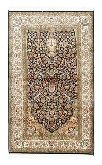 Sidenmatta - Kashmir Silk - 156 x 95 cm - blå