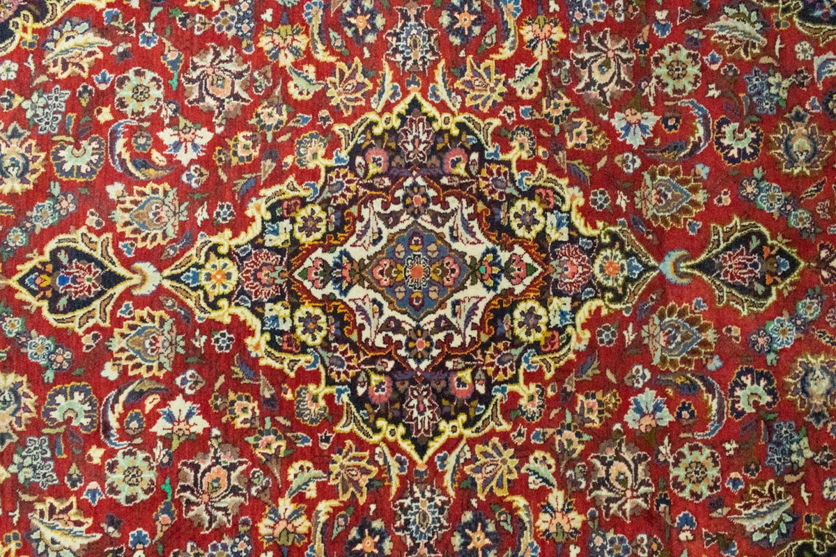 Persiska mattor - Keshan - 214 x 144 cm - röd
