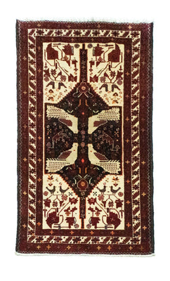 Runner Baluch-matta - 183 x 95 cm - beige
