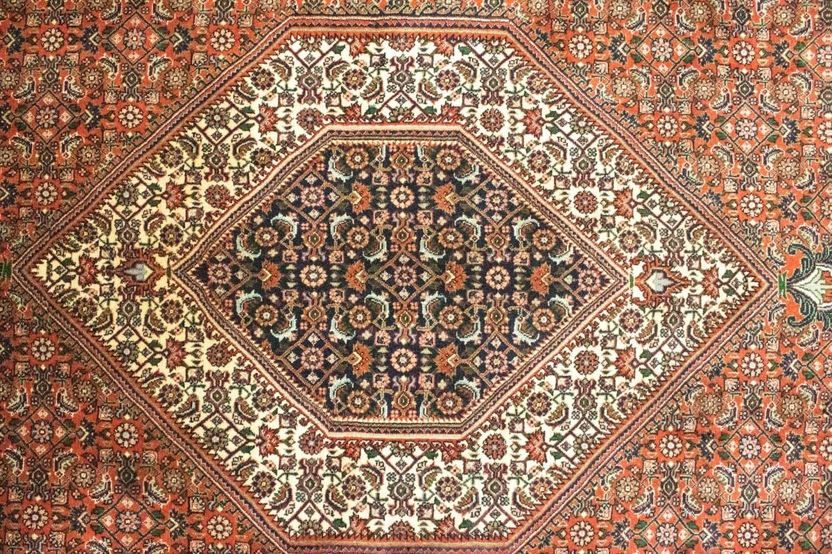 Persisk matta - Bijar - 305 x 210 cm - röd