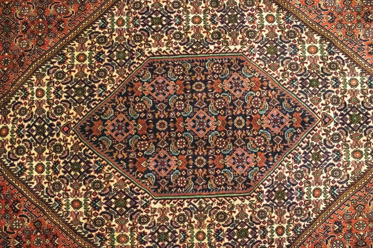 Persisk matta - Bijar - 310 x 202 cm - röd