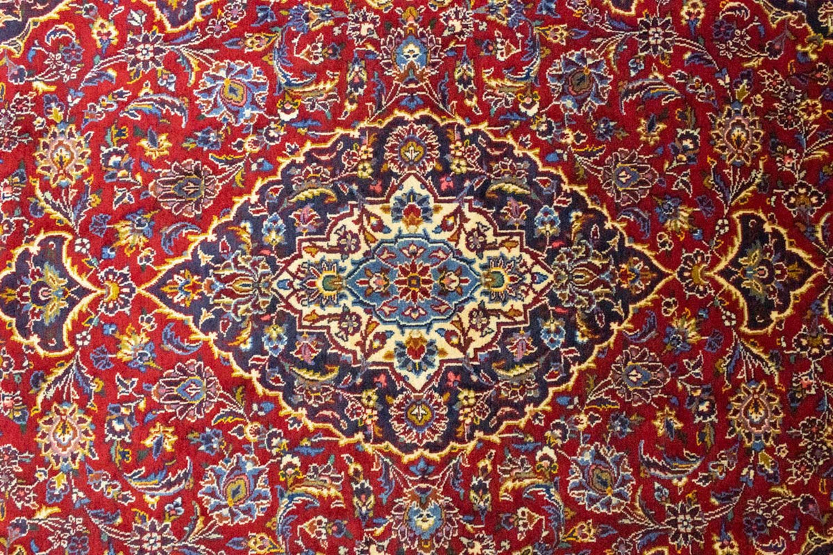 Persiska mattor - Keshan - 222 x 138 cm - röd
