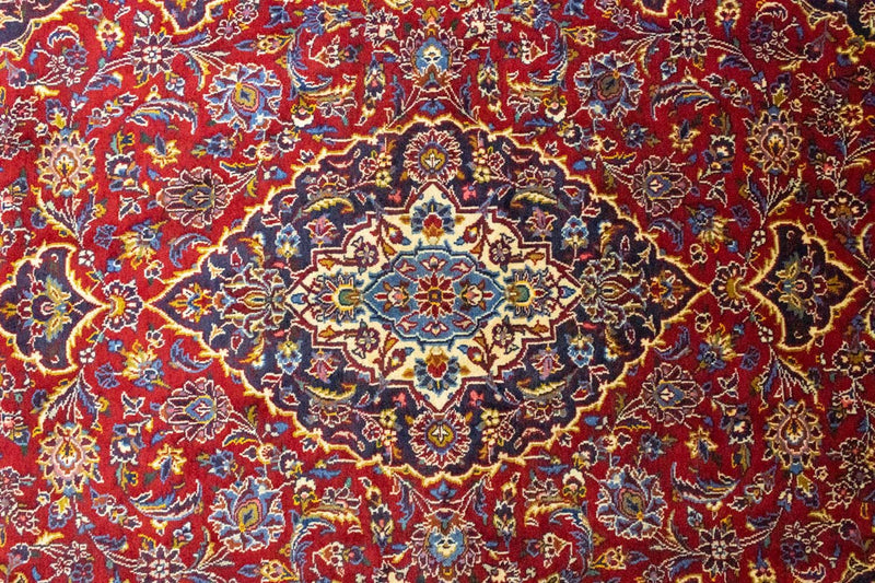 Persiska mattor - Keshan - 222 x 138 cm - röd
