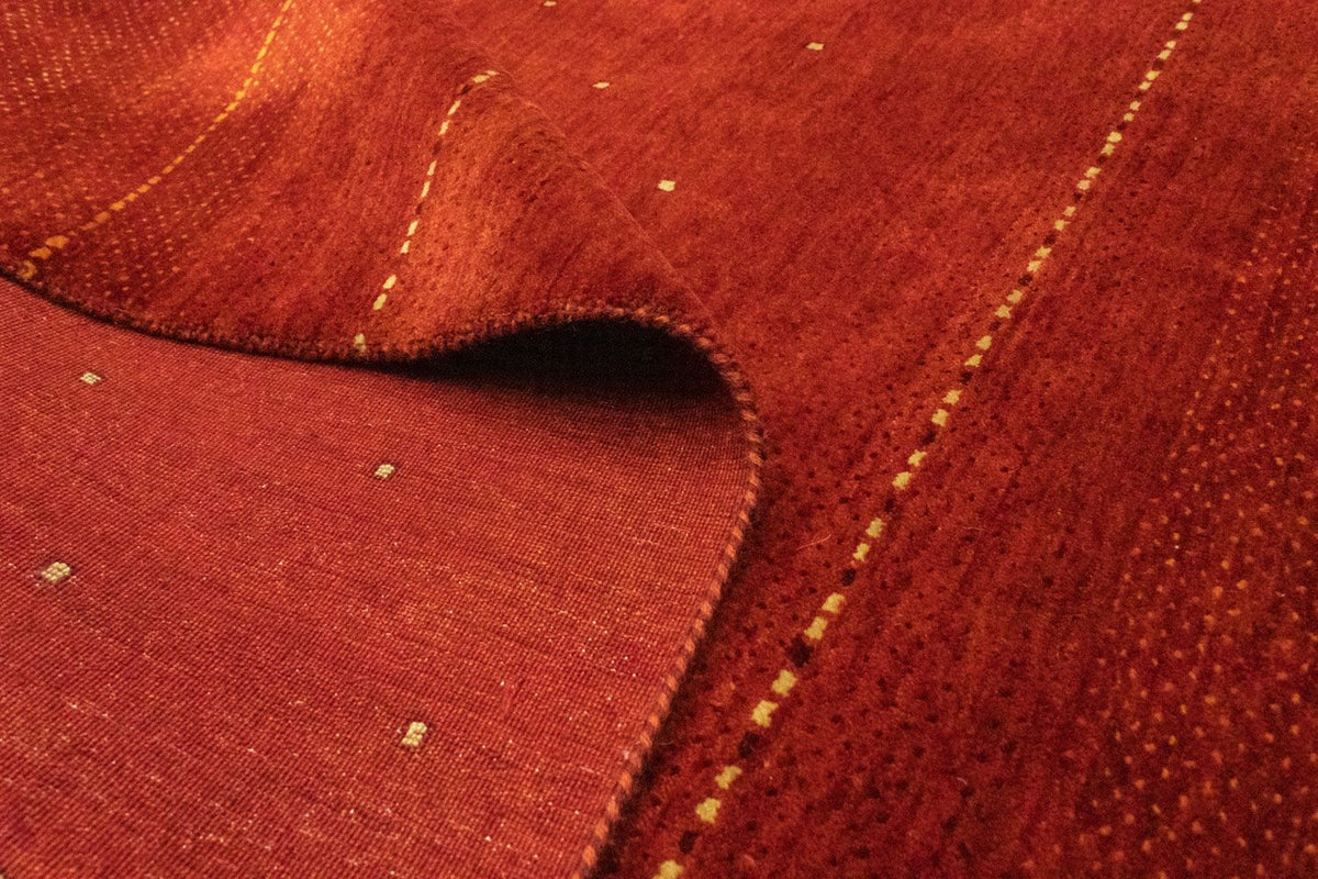 Gabbeh-matta - Indus - 234 x 171 cm - röd