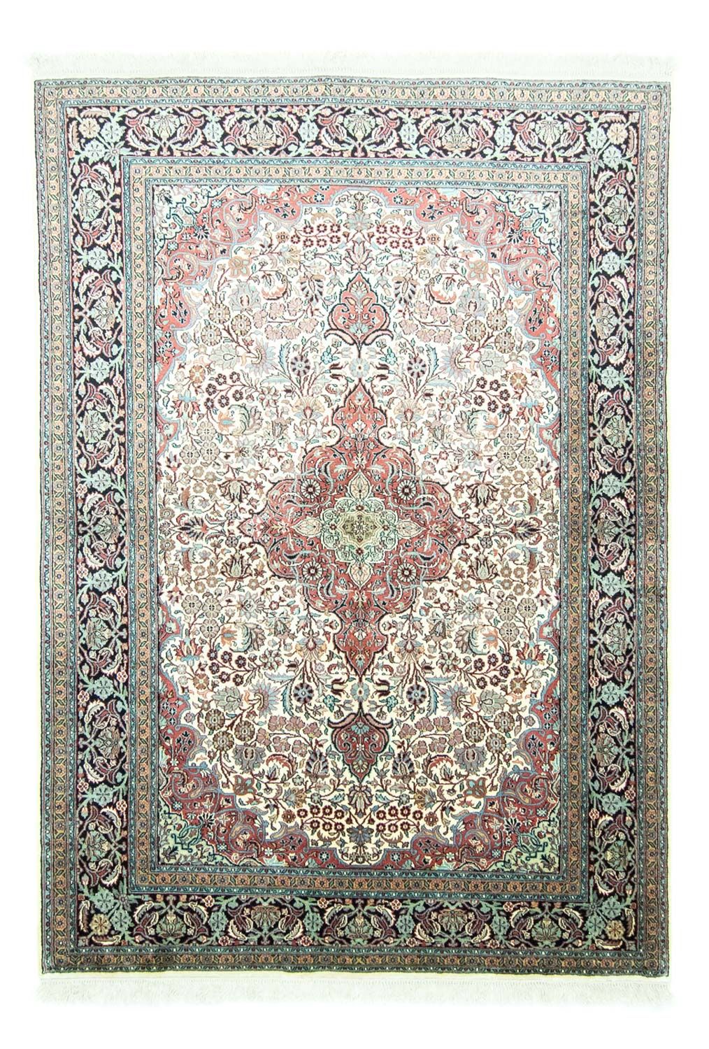 Sidenmatta - Kashmir Silk - 218 x 153 cm - beige