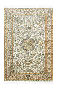 Sidenmatta - Kashmir Silk - 183 x 125 cm - beige