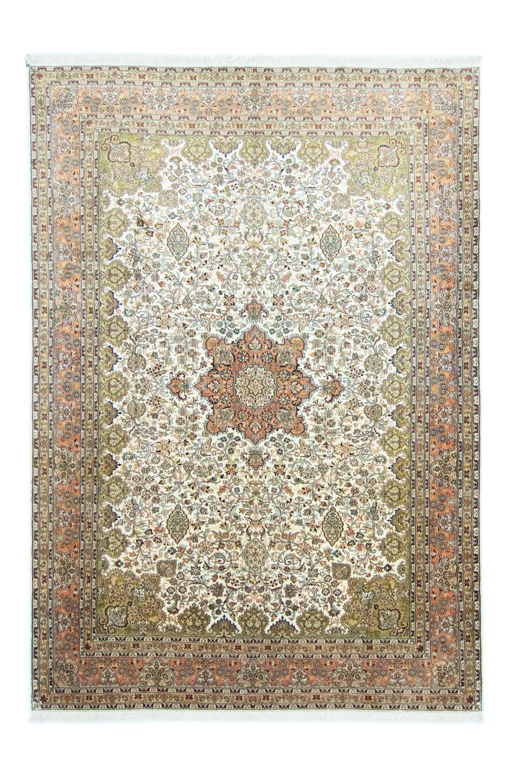 Sidenmatta - Kashmir Silk - 308 x 217 cm - beige