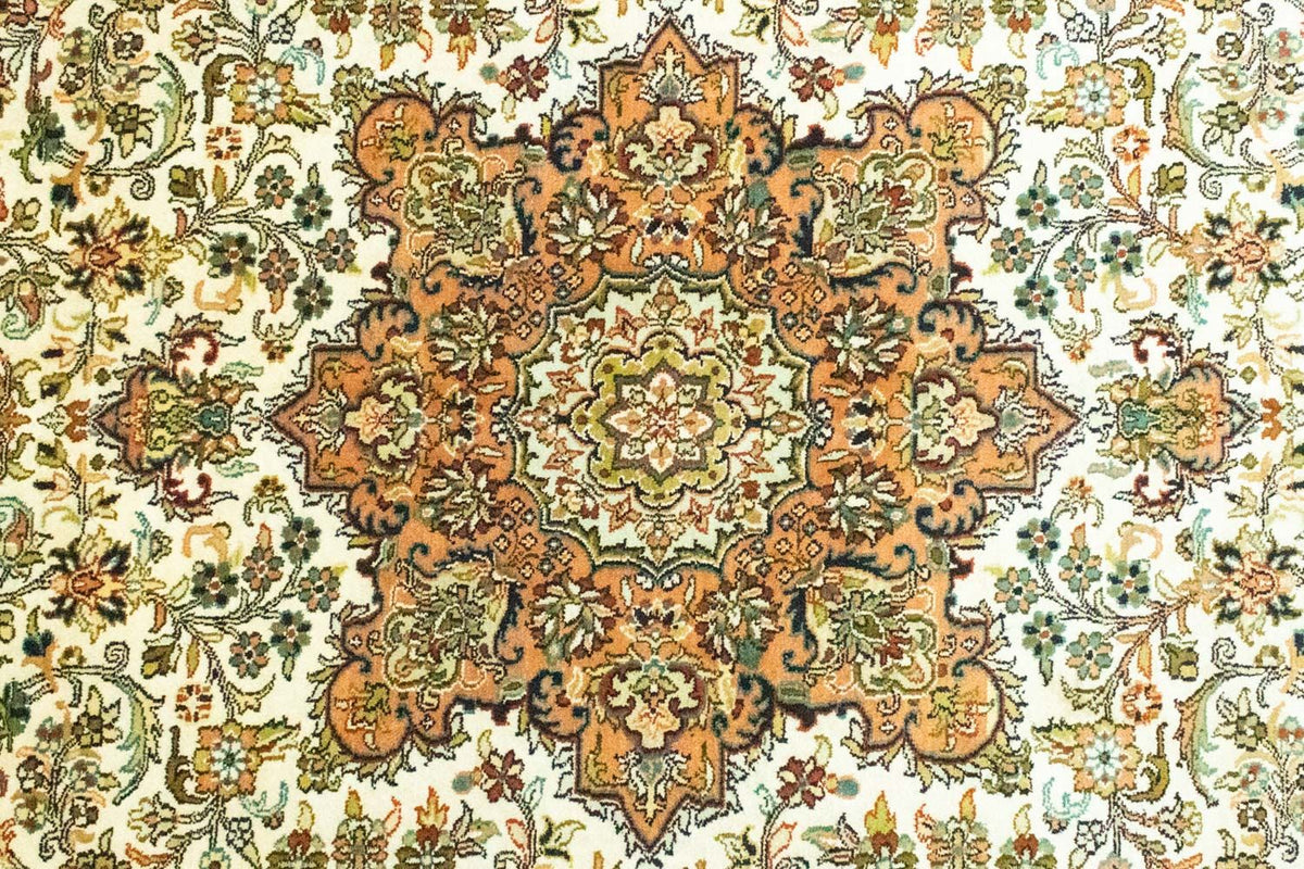 Sidenmatta - Kashmir Silk - 308 x 217 cm - beige