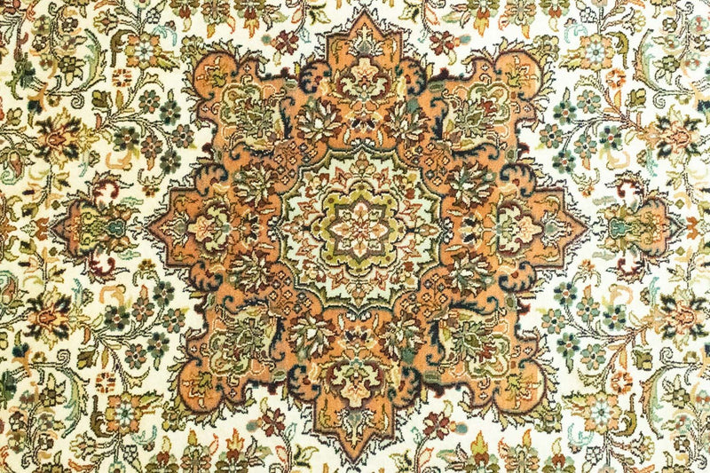 Sidenmatta - Kashmir Silk - 308 x 217 cm - beige