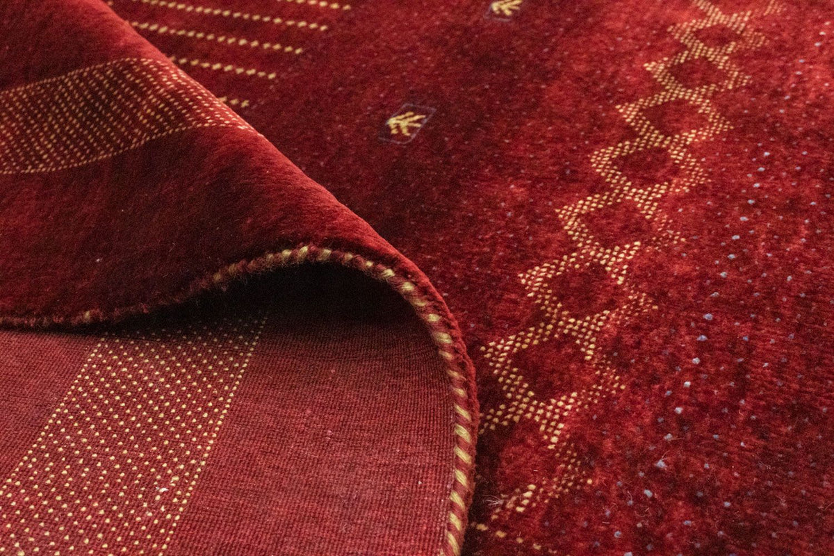 Gabbeh-matta - Indus - 291 x 204 cm - röd