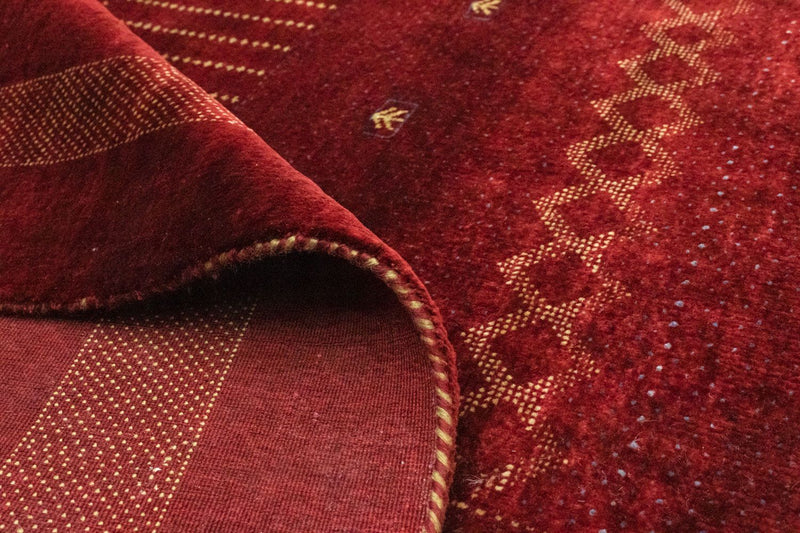 Gabbeh-matta - Indus - 291 x 204 cm - röd