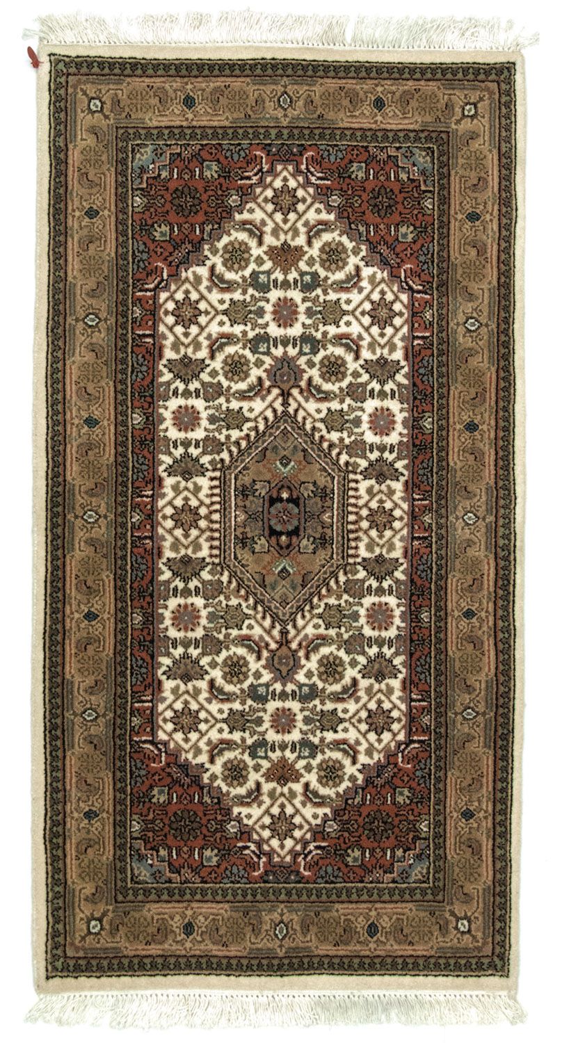 Persisk matta - Bijar - 141 x 74 cm - beige