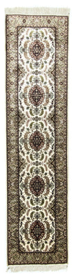 Runner Oriental Carpet - Hereke - 305 x 76 cm - beige